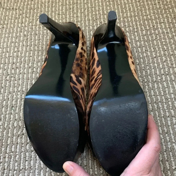 Nine West Cheetah Print Calf Hair Stilettos - Picture 6 of 9